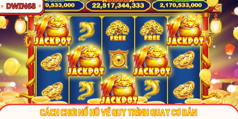 Cách chơi nổ hũ về quy trình quay cơ bản
