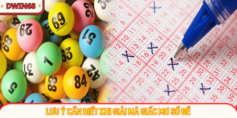 Một số lưu ý quan trọng